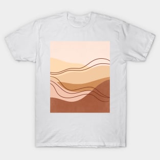 Abstract boho mountain landscape 2 T-Shirt